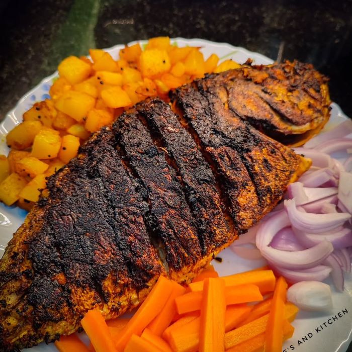 Món cá nướng đặc trưng của ẩm thực miền nam Ấn Độ