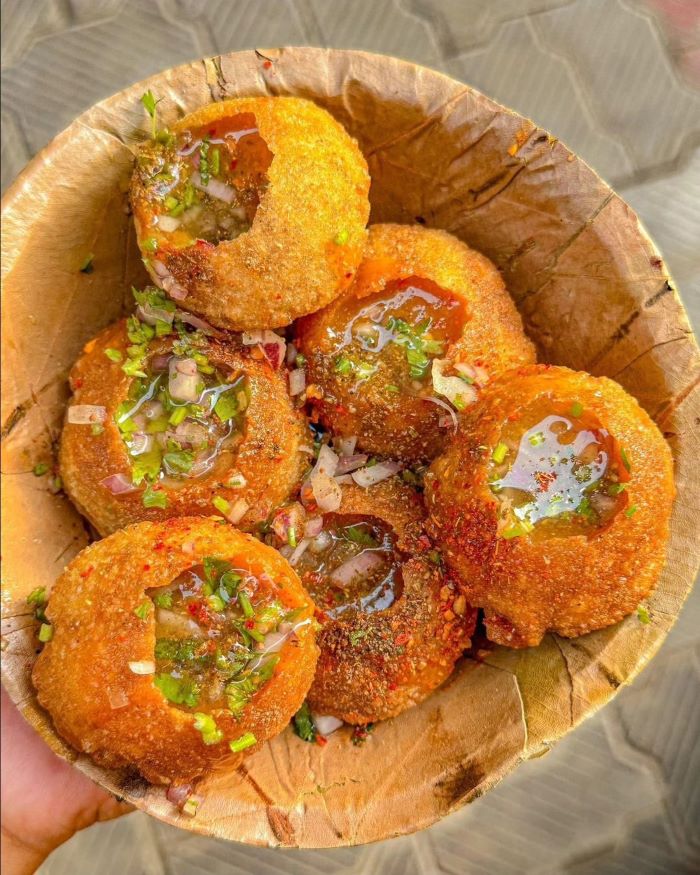 Món ăn Pani Puri hấp dẫn, thưởng thức ở Mumbai