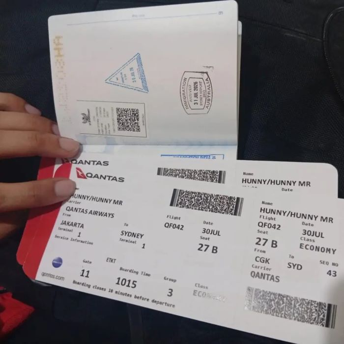 Có visa và đặt vé cho chuyến đi