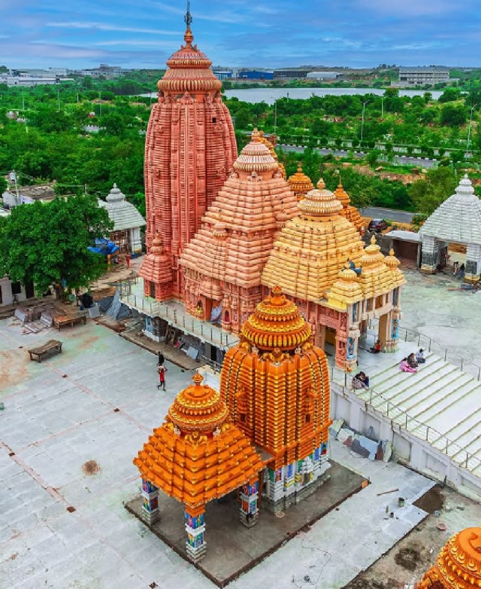 Đền Sri Jagannath khi nhìn từ trên cao xuống nguy nga