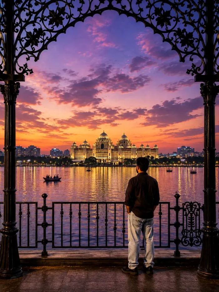 Chụp ảnh ở Hyderabad Ấn Độ vào chiều muộn